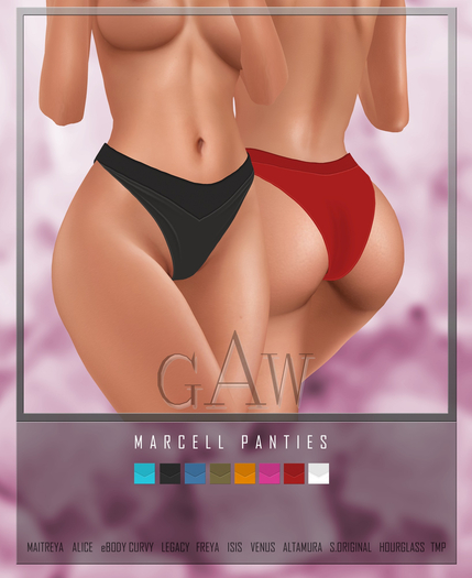 GAW Marcell Solid Panties FATPACK