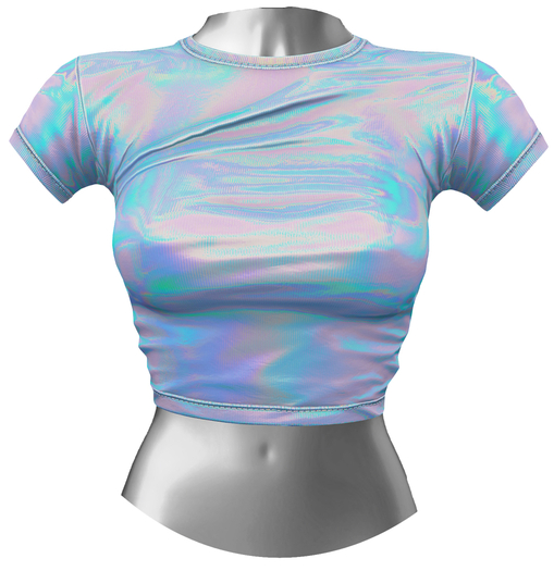 RIOT / Aubrey Crop Tee - Holo3