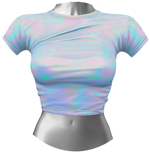 RIOT / Aubrey Crop Tee - Holo2