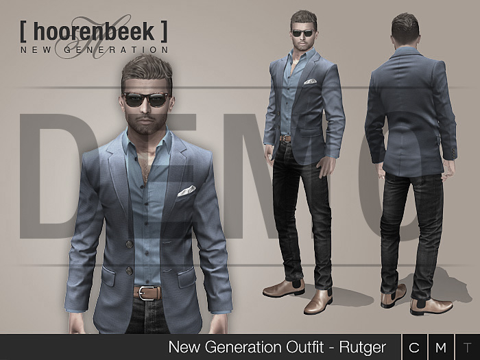 Complete Outfit - Rutger - Signature, Legacy, Belleza, SLink, Classic Avatar - DEMO