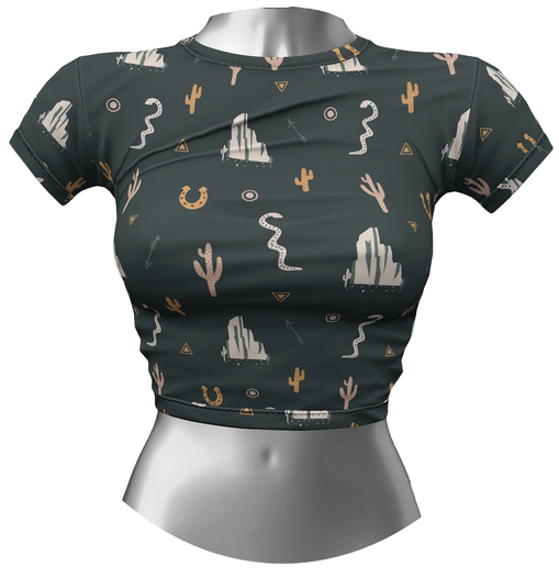 RIOT / Aubrey Crop Tee - Pattern14