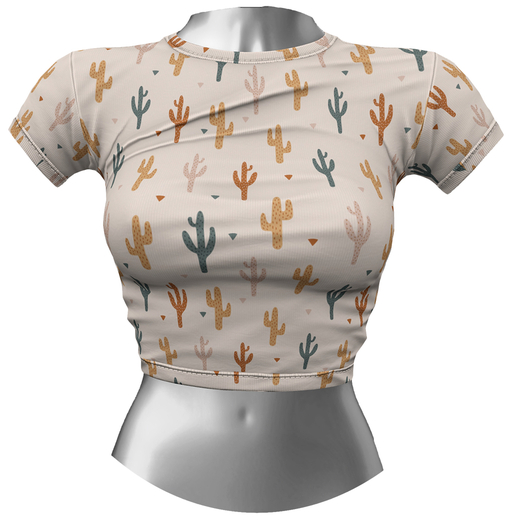 RIOT / Aubrey Crop Tee - Pattern7