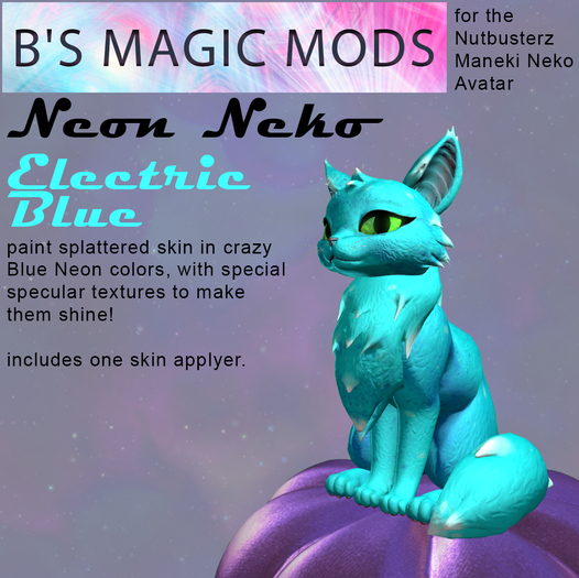 *BMM* Neon Neko-Electric Blue Mod