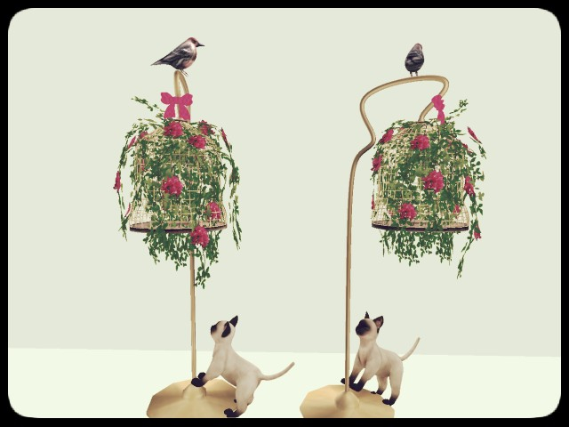 [AE] Home Decor - Bird Cage and Cat