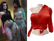 -[ vagrant ]- Miranda Shirt - Light Red