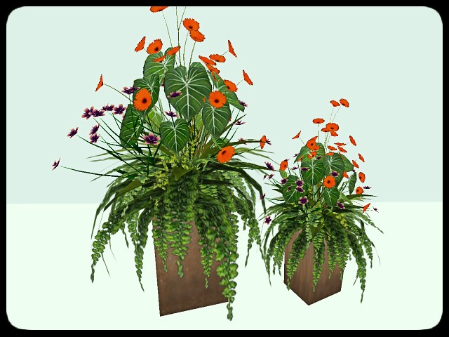 [AE] Garden Store - Sasha Spring Planter Set- Orange