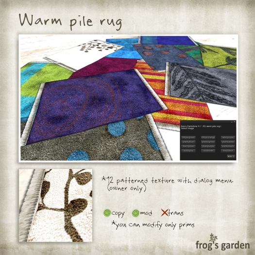 warm pile rug