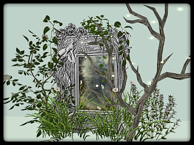 [AE] Garden Store - Fairy Garden Mirror  - silver
