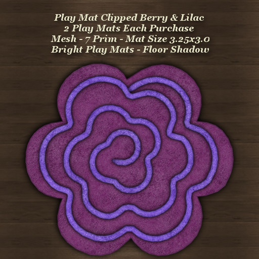 Play Mat Clipped Berry & Lilac