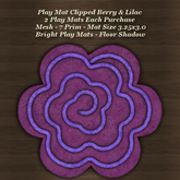 Play Mat Clipped Berry & Lilac