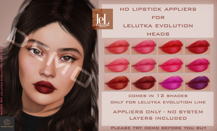 DEMO [SYN] Synergy HD Lipstick Gold Coast LELUTKA EVO