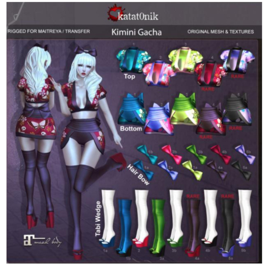 (box) *katat0nik* (Hair Bow5b / Maitreya) Kimini Gacha
