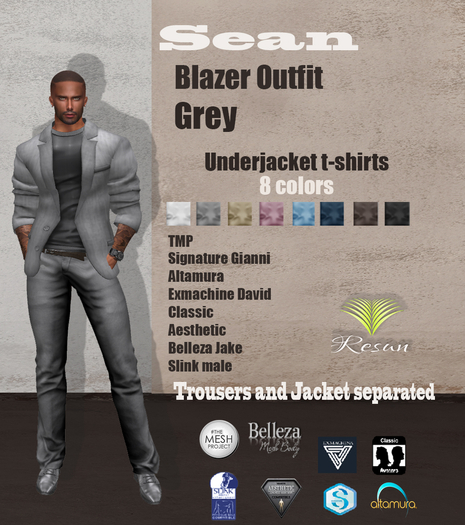 Res_Sean Blazer outfit Grey
