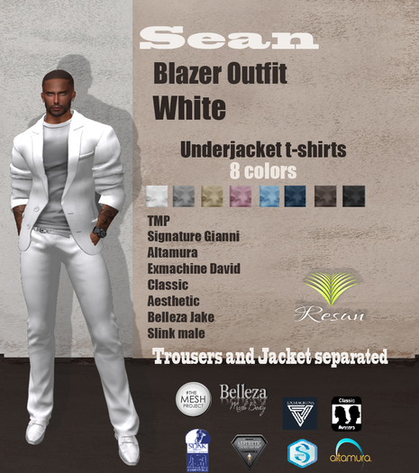 Res_Sean Blazer outfit White