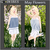 May Flowers Blue Dress Set