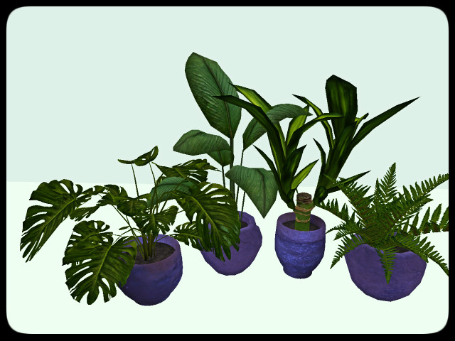 [AE] Garden Store - Leafy House Plant FAT PACK- purple 