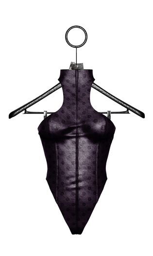MEMOIRE Yrun Bodysuit - Eggplant