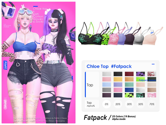 MIWAS / Chloe Top #FATPACK  / SAVE 80%