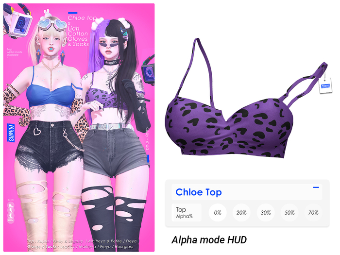 MIWAS / Chloe Top #Leopard Purple