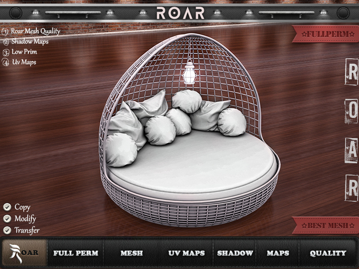 {::ROAR::} Full Perm Bed  #2133