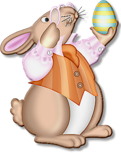 ART WISE BUNNY AND EASTER EGG FANTASMAGORIA BY FLAME