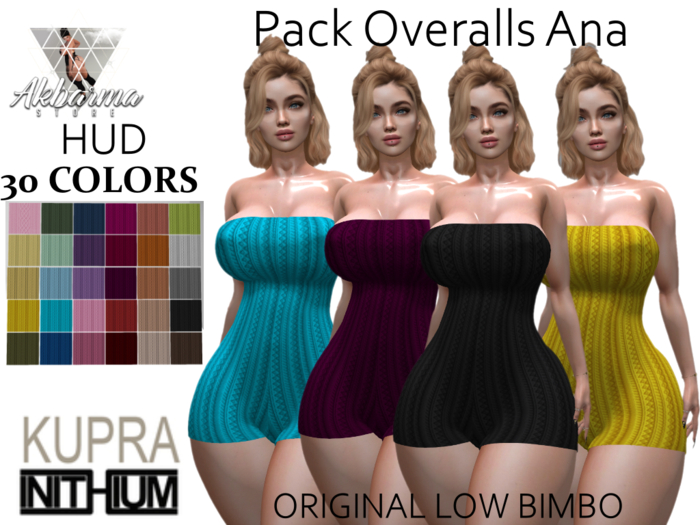 Akbarma Store - Pack Overalls Ana hud 30 colors Inithium kupra {Add Me}