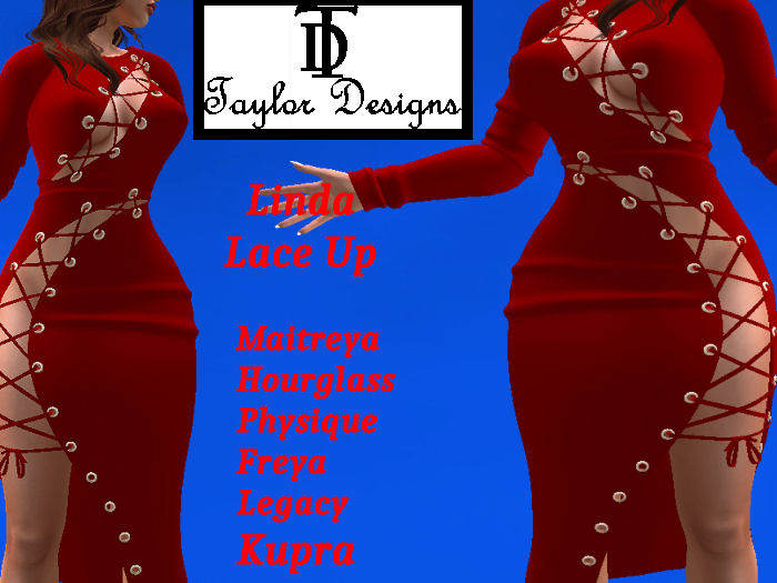 TD Linda Lace Up Red