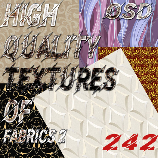OSD 242 - 26 FABRICS (2) FULL PERM TEXTURES