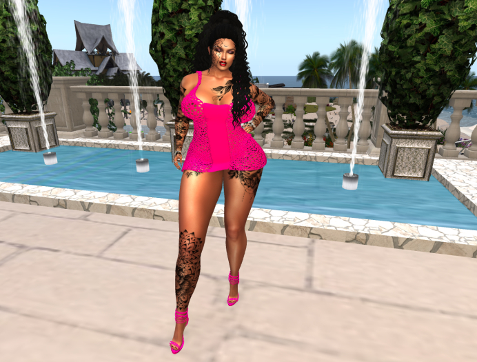 &DoR& Spitzen Dress Brie Maitreya Rosa