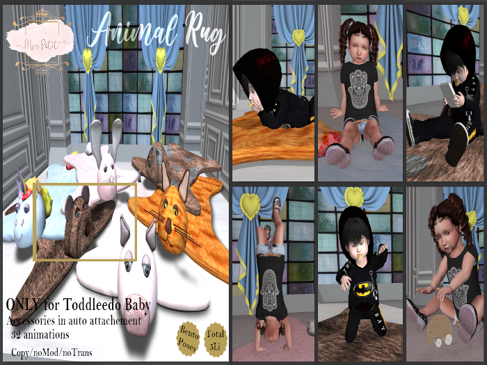 MonPetit_Bear Rug (ADD FOR UNPACK)