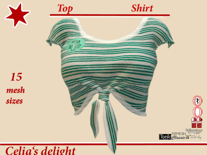 Top green stripes