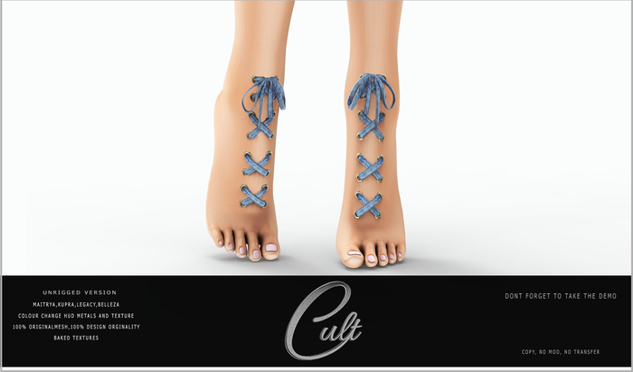 : CULT : Synth with HUD (Anklets & Leg Jewelry)