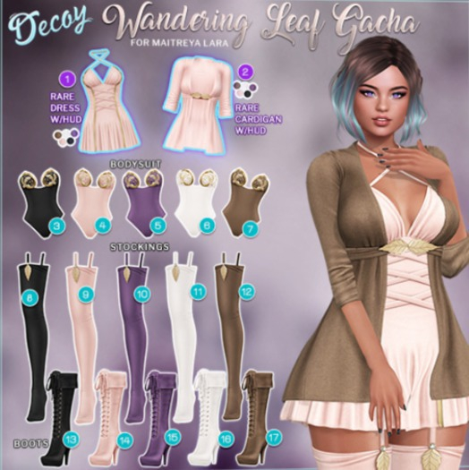 Decoy - Wandering Leaf Gacha: #15 Boots Purple 