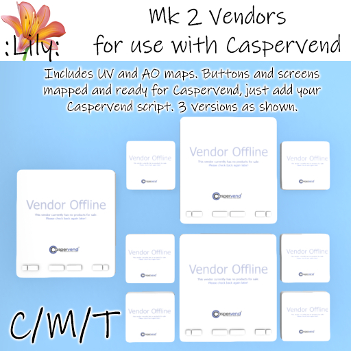 :LILY: Mk2 Vendors (Caspervend system)