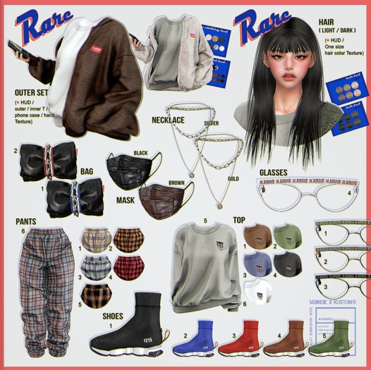 `M.BIRDIE / U-ni look. Pants Maitreya 4