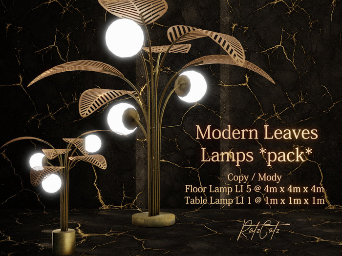 .: RatzCatz :. Modern Leaves Lamps Pack