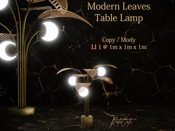 .: RatzCatz :. Modern Leaves Table Lamp