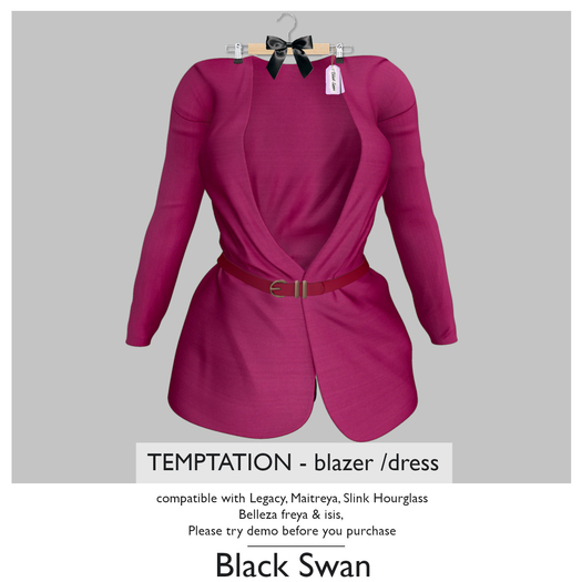 ! Black Swan ! Temptation blazer - pink