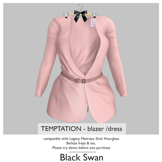 ! Black Swan ! Temptation blazer - pale rose
