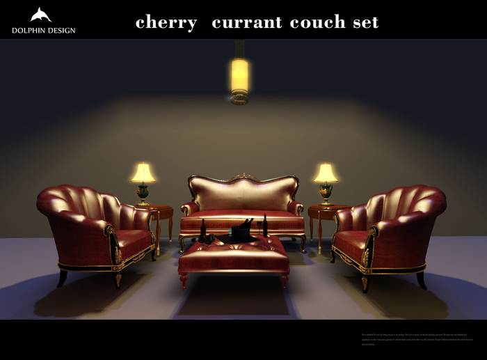 [Dolphin Design]cherry  currant couch set