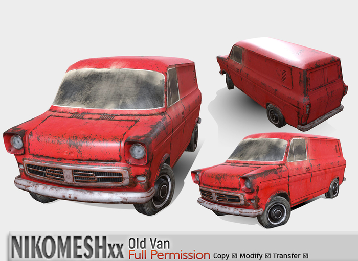 ::NIKOMESH::Full Permission Old Van