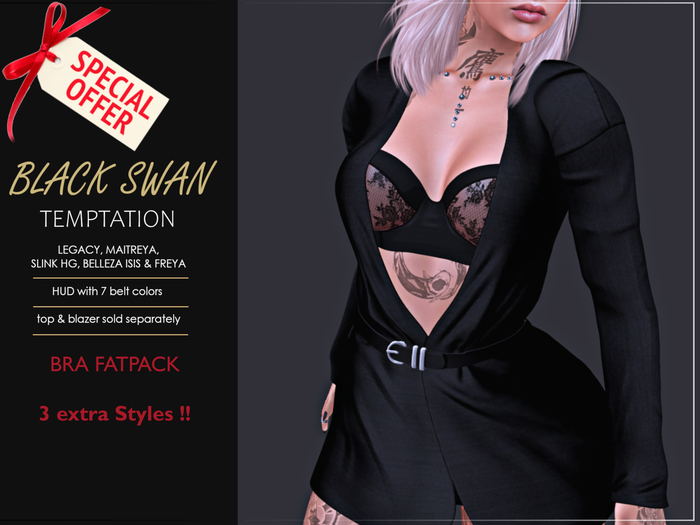 ! Black Swan ! Temptation Fatpack all bras - extra styles !!