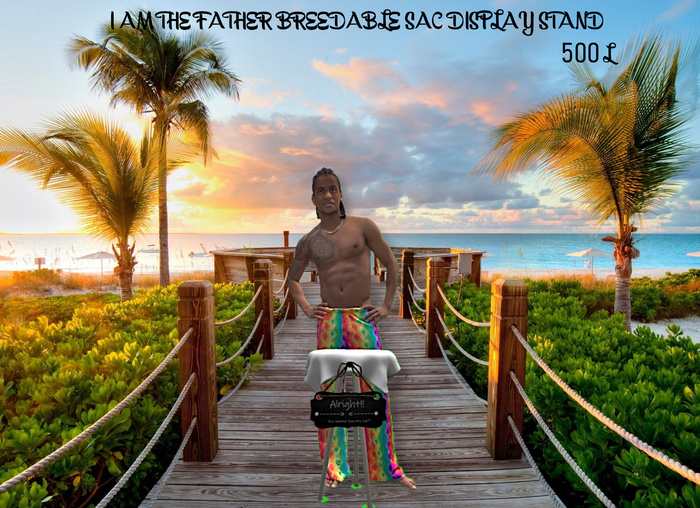 i am  the father sac display stand