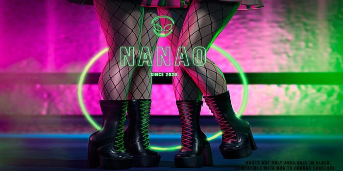 [-] N A N A O / Leather High Boots. /Fatpack /Unpacker