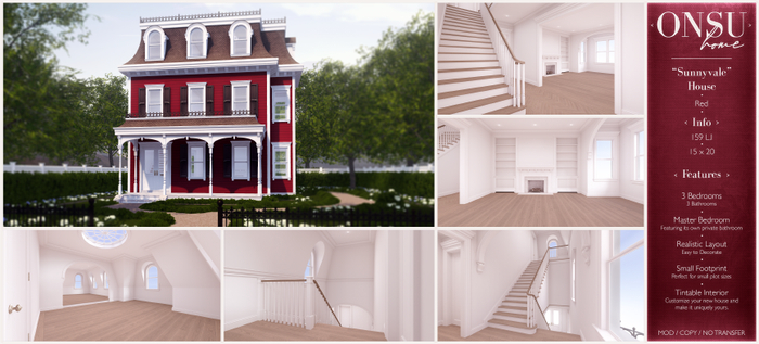 Onsu ~ "Sunnyvale" House ~ Red