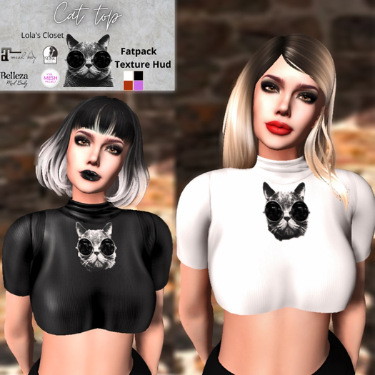 Cat top - Lola's Closet- Fatpack