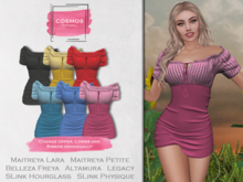 [COSMOS] Paula Summer Dress Houndstooth / 6 Colors Fatpack Demo