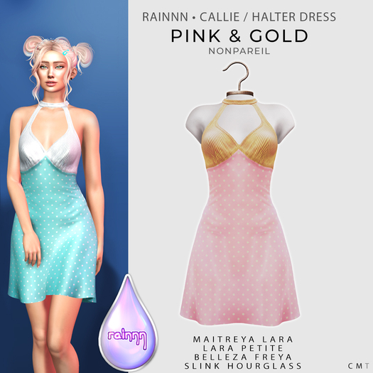 rainnn - Callie Dress - [Pink Nonpareil]