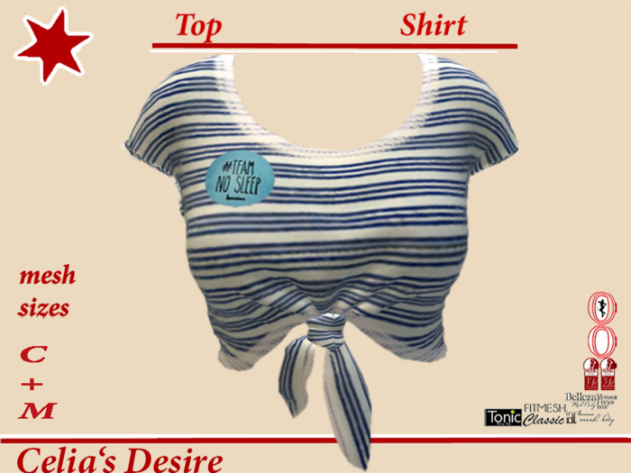 Top blue stripes