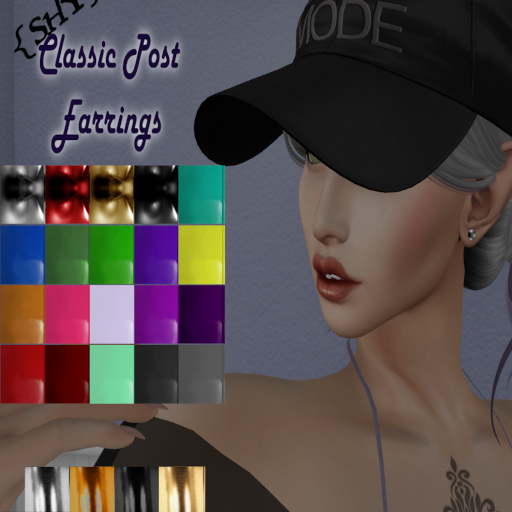 {SHY} Classic Post Earrings    (boxed)